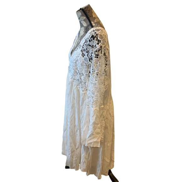 Boutique White Lace Boho Tunic Top size 2X - Picture 2 of 4